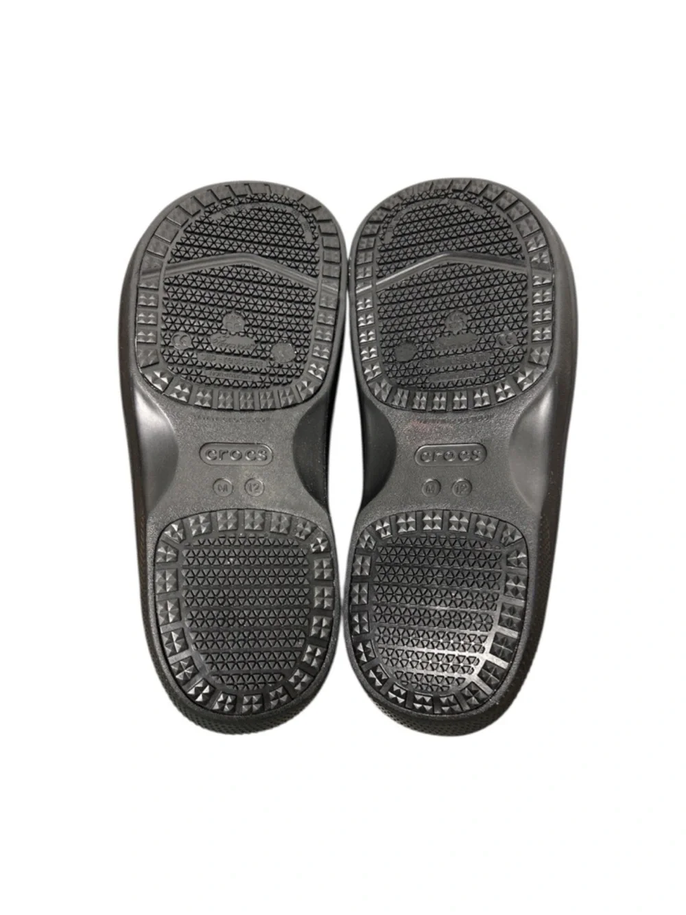 Crocs Black On The Clock Slip Resistant Clog Mens Size 12